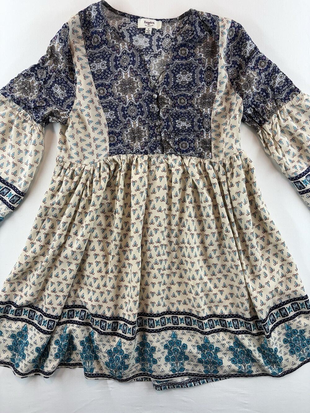 Hayden Women's Dress Long Sleeve Multicolor Size Small